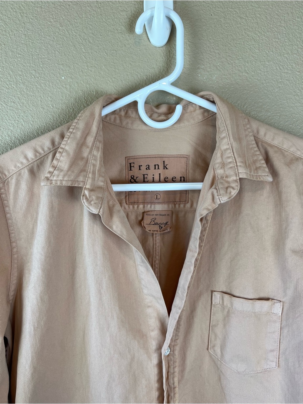 frank & eileen barry shirt apricot - Picture 5 of 12